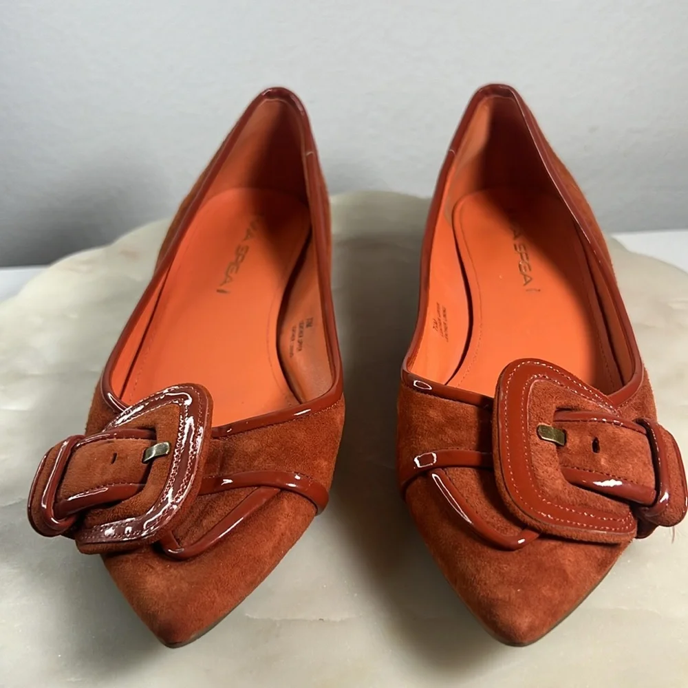 Via Spiga Deandra Buckle Flats Sz. 7.5 M - Picture 2 of 10